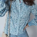  Blue Garden Charm Blouse