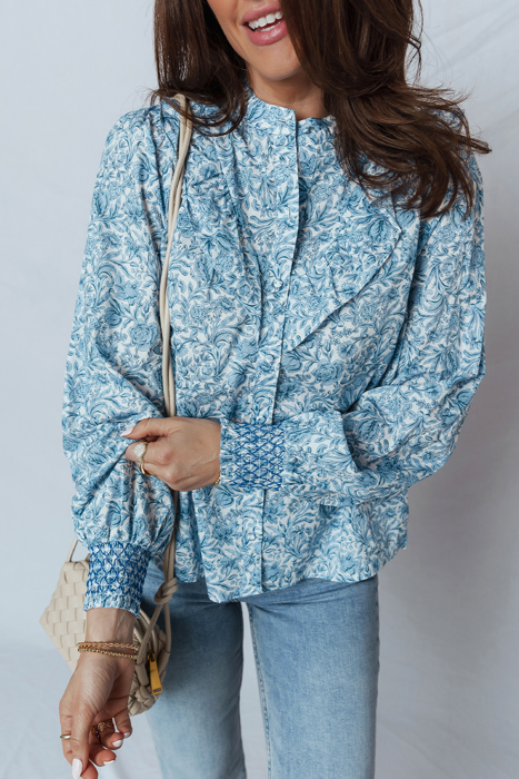 Blue Garden Charm Blouse