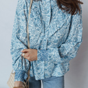  Blue Garden Charm Blouse