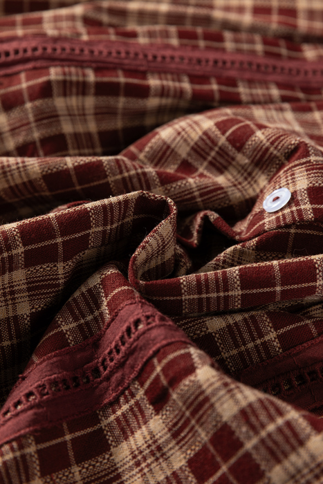 Crimson Meadow Eyelet Shirt