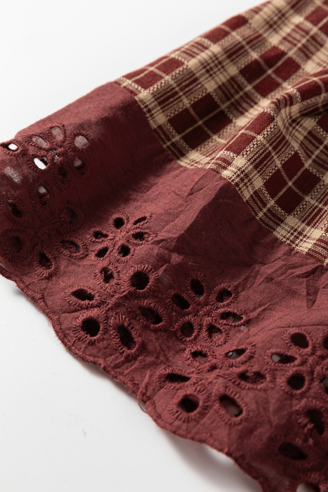 Crimson Meadow Eyelet Shirt