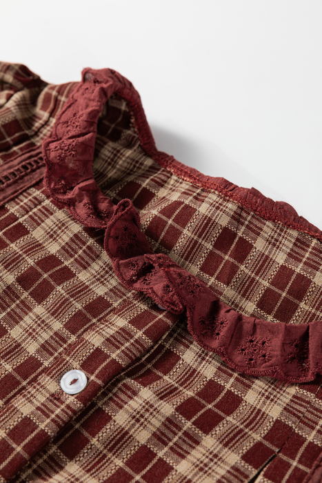 Crimson Meadow Eyelet Shirt