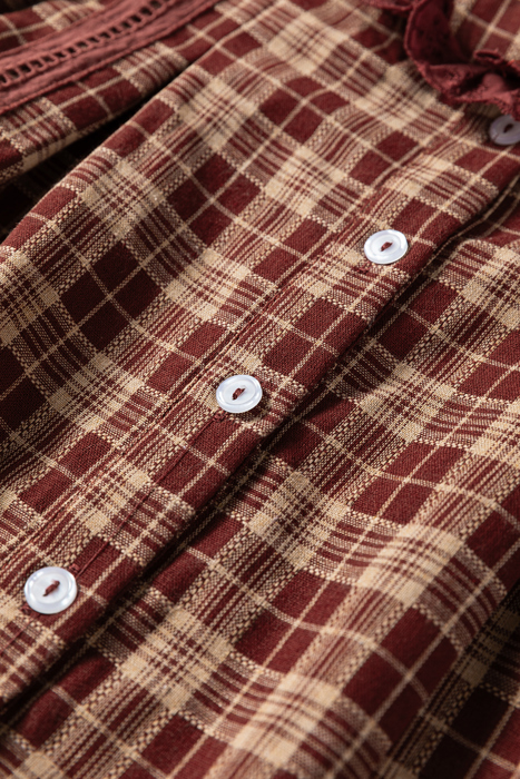 Crimson Meadow Eyelet Shirt