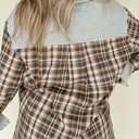  Harvest Haze Patchwork Plaid Shirt