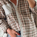  Harvest Haze Patchwork Plaid Shirt
