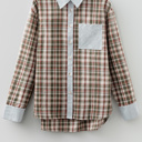  Harvest Haze Patchwork Plaid Shirt