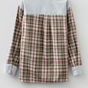  Harvest Haze Patchwork Plaid Shirt