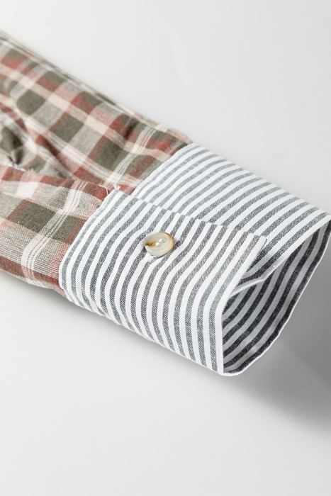 Harvest Haze Patchwork Plaid Shirt