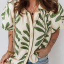  Monstera Whisper Blouse