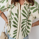  Monstera Whisper Blouse