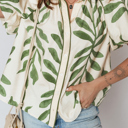  Monstera Whisper Blouse