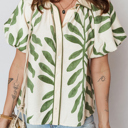  Monstera Whisper Blouse