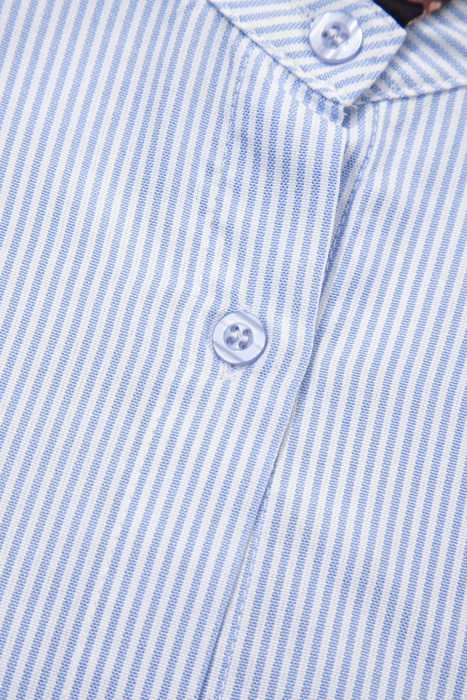 Wild Blue Leopard Stripe Shirt