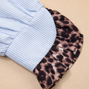  Wild Blue Leopard Stripe Shirt