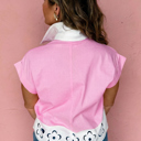  Bubblegum Broderie Shirt