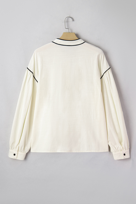 Sandstone Trim Puff Shirt