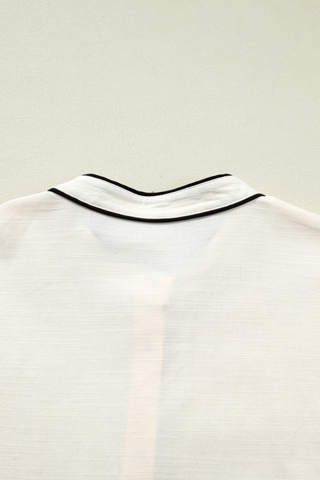 Sandstone Trim Puff Shirt