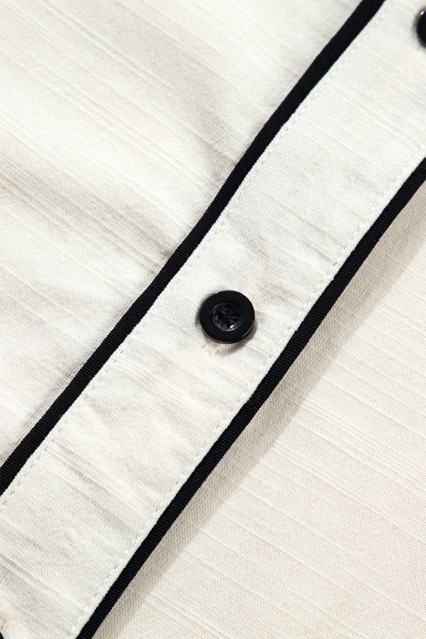 Sandstone Trim Puff Shirt