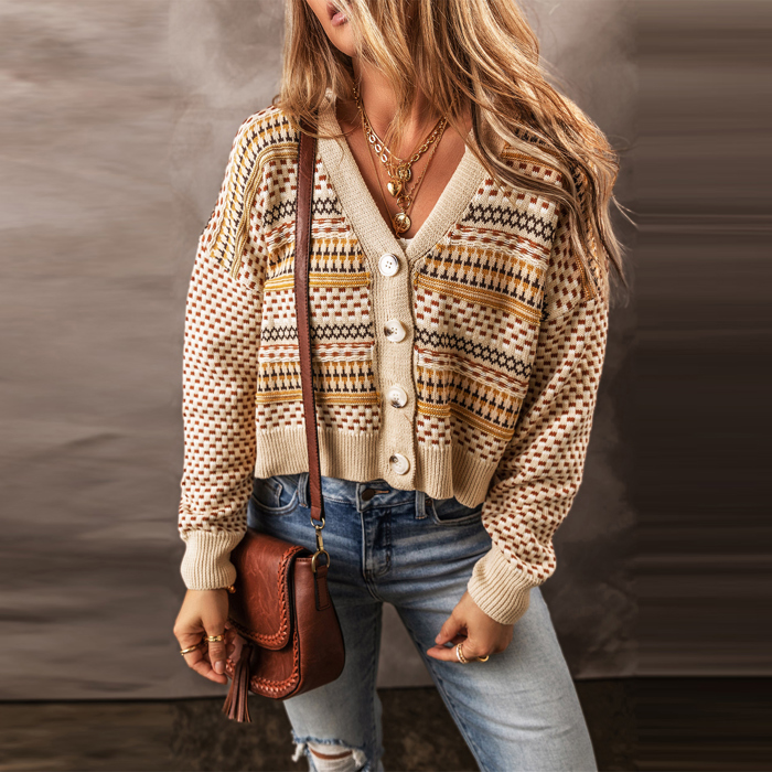 Golden Meadow Retro Cardigan