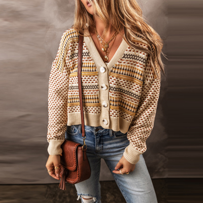 Golden Meadow Retro Cardigan