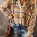  Golden Meadow Retro Cardigan