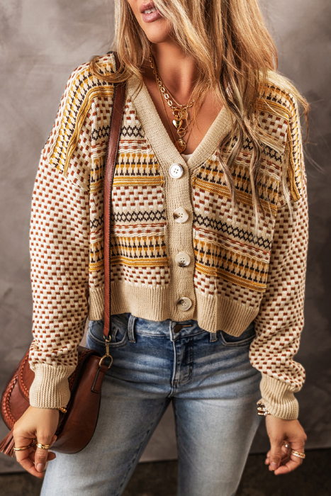 Golden Meadow Retro Cardigan