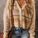  Golden Meadow Retro Cardigan