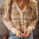  Golden Meadow Retro Cardigan
