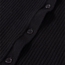  Timeless Noir Ribbed Knit Cardigan