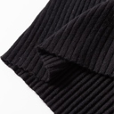  Timeless Noir Ribbed Knit Cardigan