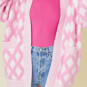  Cotton Candy Lattice Cardigan
