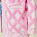  Cotton Candy Lattice Cardigan