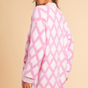  Cotton Candy Lattice Cardigan