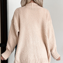  Cozy Contrast Denim Pocket Cardigan