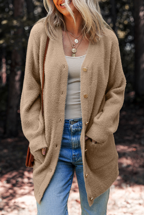 Mocha Embrace Cozy Cardigan