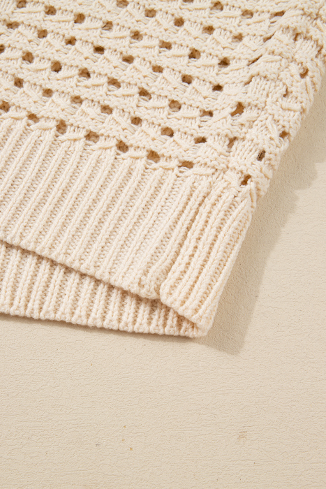 Soft Breeze Crochet Zip Cardigan