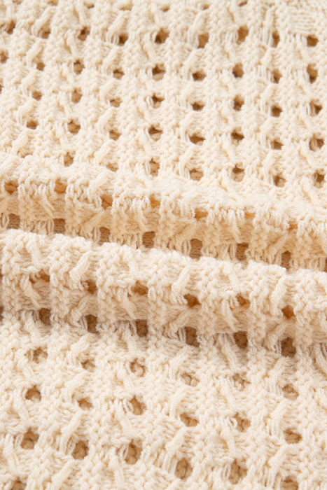 Soft Breeze Crochet Zip Cardigan