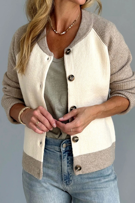 Cozy Harmony Colorblock Cardigan