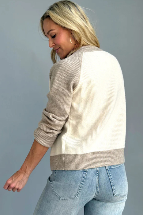 Cozy Harmony Colorblock Cardigan