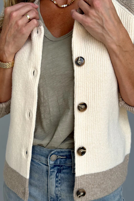 Cozy Harmony Colorblock Cardigan
