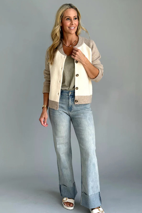Cozy Harmony Colorblock Cardigan