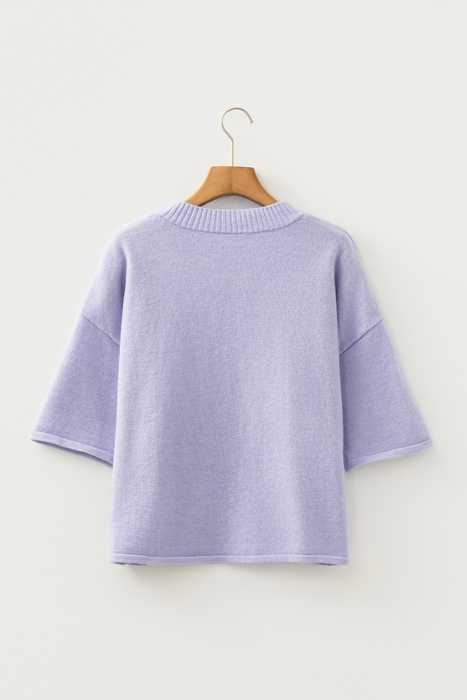 Lilac Cloud Button Cardigan