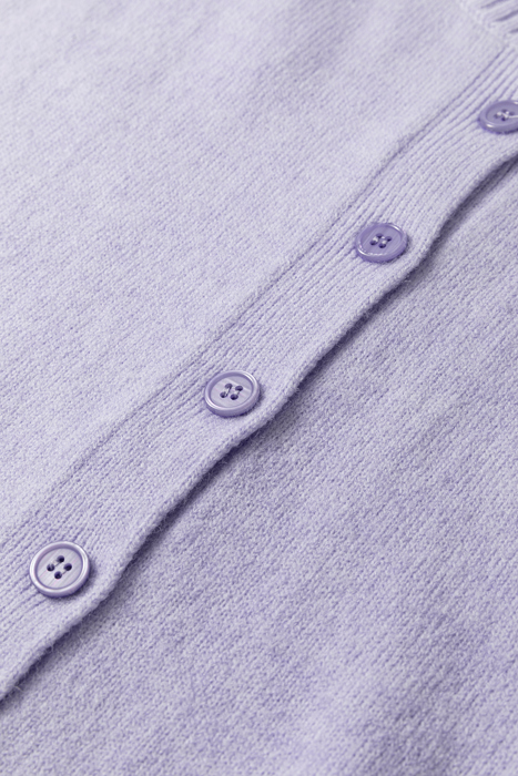 Lilac Cloud Button Cardigan