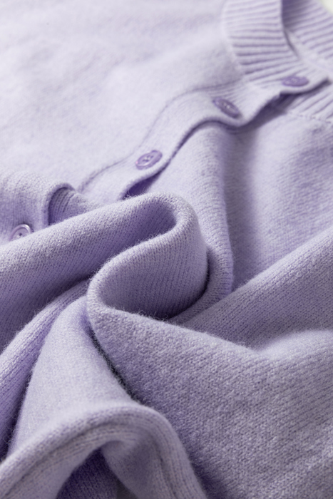 Lilac Cloud Button Cardigan