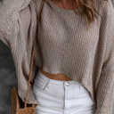  Cozy Drift Asymmetrical Knit Top