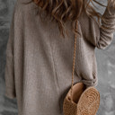  Cozy Drift Asymmetrical Knit Top