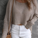  Cozy Drift Asymmetrical Knit Top