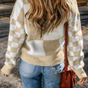  Cozy Checkerboard Bliss Sweater
