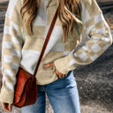  Cozy Checkerboard Bliss Sweater