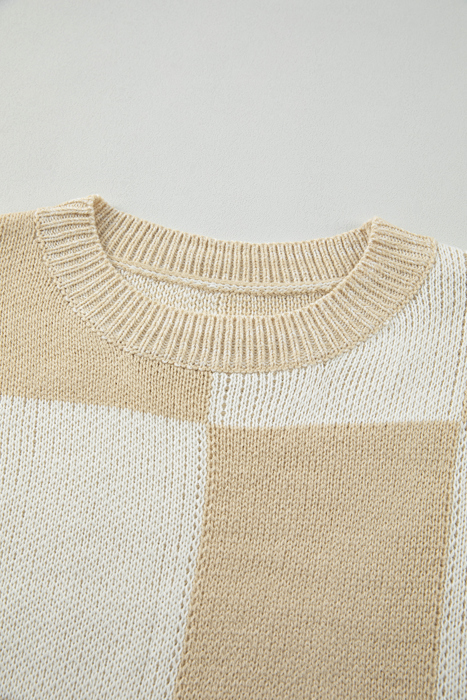 Cozy Checkerboard Bliss Sweater